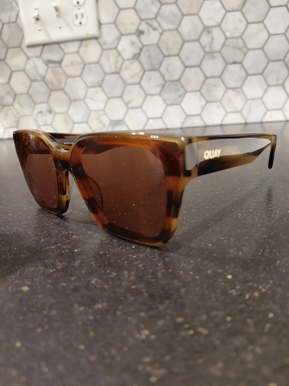 Quay Australia Tortoise Shell Sunglasses with Brown Lenses